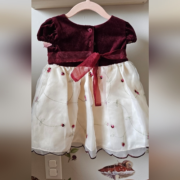 (2 for$60) Fancy Party Dress 6 -12M Holiday Infant Dress - Picture 7 of 9